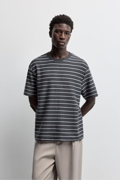 LEFTIES ERKEK Çizgili t-shirt