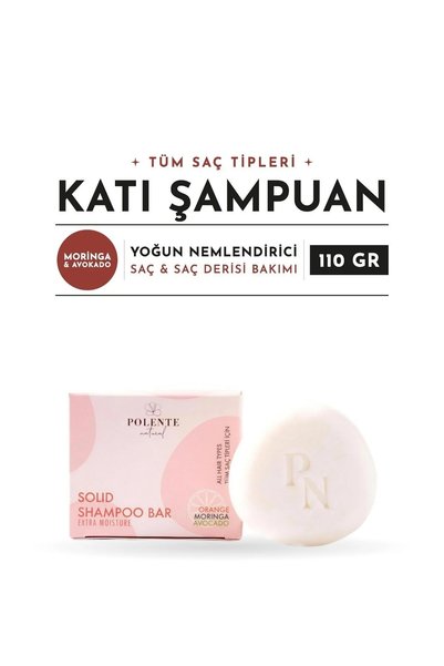 Polente Natural Yoğun Nemlendirici Katı Şampuan - Tüm Saç Tipleri (110 gr)