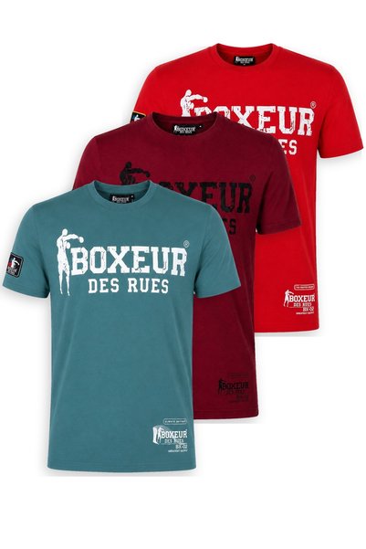 Boxeur Des Rues Tricouri bărbătești, pachet de 3, croială slim-fit: Albastru ...