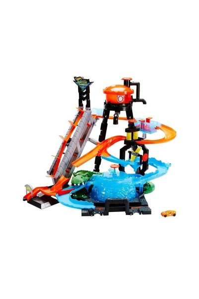 HOT WHEELS Renk Değiştiren Arabalar Timsah Oyun Seti Ftb67