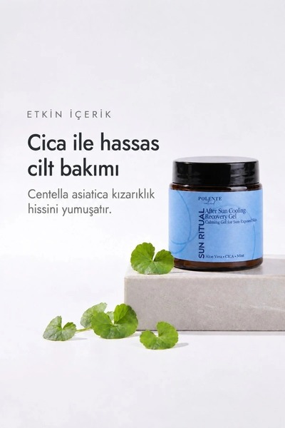 Polente Natural After Sun Cooling & Recovery Gel - Güneş Sonrası Serinletici & Yatıştırıcı Jel (100 ml)