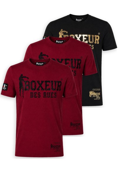 Boxeur Des Rues Мъжки тениски, комплект от 3 броя Boxeur des Rues: 2 броя цвя...