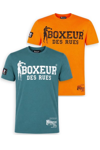 Boxeur Des Rues Tricou bărbătesc, pachet de 2, Boxeur des Rues: Albastru Ocea...