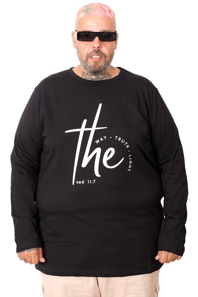 ModeXL Tricou cu mânecă lungă pentru bărbați Mode XL THE SED U25103