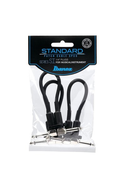 IBANEZ SI serisi (standart) enstrüman kablosu - 2 açılı fiş 3 parçalı set Patch kablosu - jak - jak