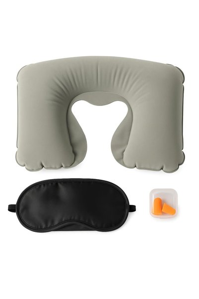 Vios Store Travel Comfort Set – Inflatable Neck Pillow, Eye Mask and Earplugs...