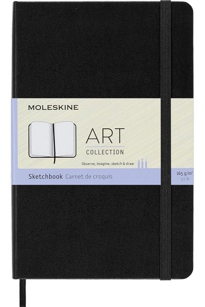 Moleskine Medium Size 11.5 X 18 cm Art Sketchbook, Sketchbook for Drawing, Pe...