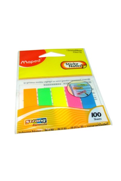 Maped ملاحظات لاصقة 12 × 44 مم - 100 ملصق