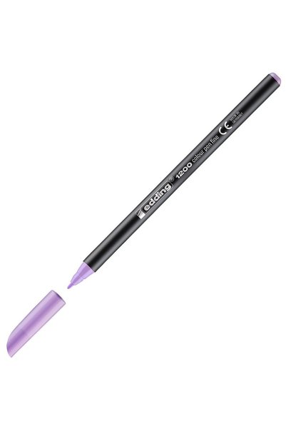 Edding 1200 Fine Tip Felt-Tip Pens, Lavender, 1 Pen, Round Tip 1 mm