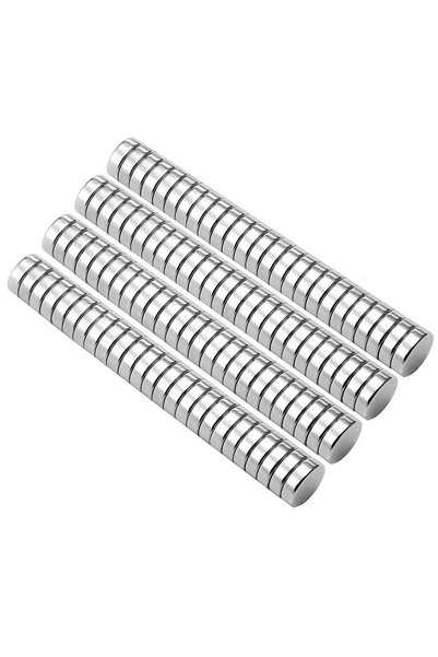 Genel Markalar N52 – 100 adet yuvarlak mini mıknatıslar, 5 x 1 mm, saklama ku...