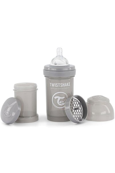 Twistshake Anti-Kolik Bebek Biberonu Gri 0+ Ay 180 ml