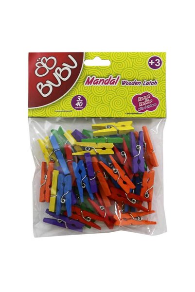 Bubu Bu-Bu Mandal 3cm 40 Pieces Colorful