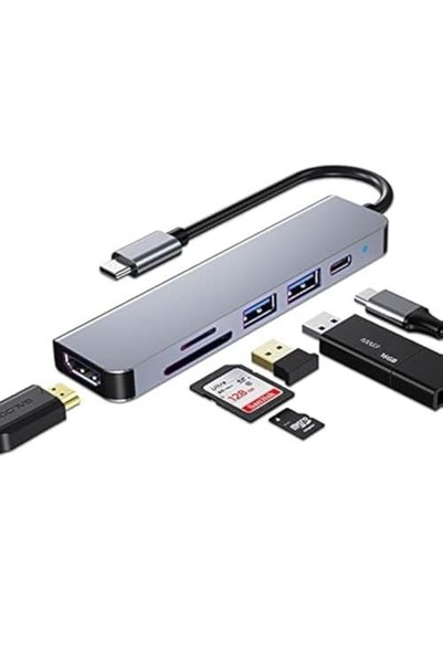 SZPACMATE USB C HUB, MacBook Pro ve Hava Aksesuarları için Çoklu Bağlantı Noktalı USB C Adaptörü, 4K