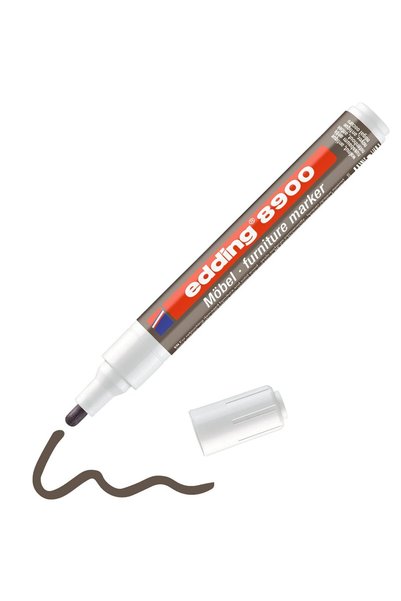 Edding 8900 Furniture Touch-Up Pen - Antique Walnut - Round Tip 1.5-2 mm