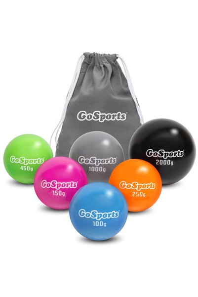 KC NATURAL GoSports Beyzbol ve Softbol Antrenmanı için Plyometrik Ağırlıklı Toplar 6'lı Paket - Güç ve Mekaniği