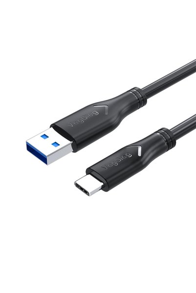 Veggieg USB 3.0 to Type-C 60W 10Gbps Data ve Şarj Kablosu 1 Metre
