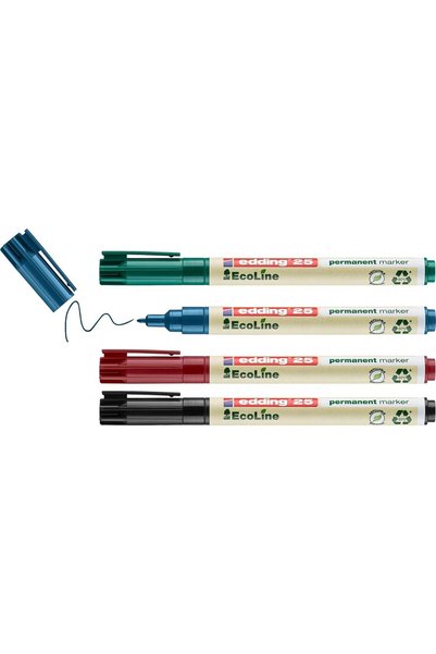 Edding kalıcı marker 25 EcoLine, doldurulabilir, 1 mm, çeşitli