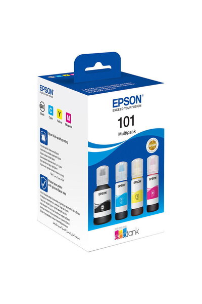 EPSON Set cartușe cerneala 101 Ecotank, CISS, CMYK, Negru, Cyan, Magenta, Galben