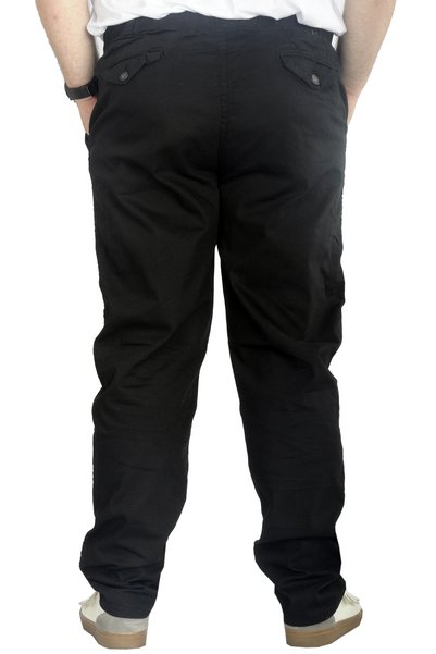 ModeXL Mode XL Büyük Beden Pantolon Keten Jogger Milano 21913 Siyah