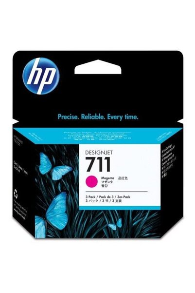HP TRIPACK CARTUS MAGENTA NR.711 CZ135A ORIGINAL DESIGNJET T120