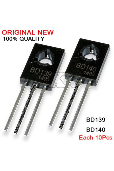 Choice 20 قطعة BD139 BD140 10 أزواج (10 قطع BD139 + 10 قطع BD140) TO126 TO-12...