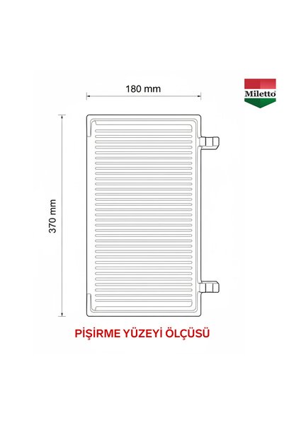 Miletto 12 Dilim Elektrikli Döküm Profesyonel Tost Makinesi - M12D