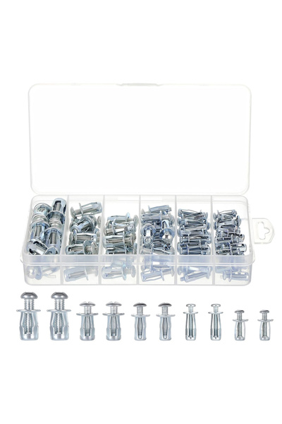 Choice Ass. Kit D(90pcs) 90pcs Jack Nuts Petal Nuts,M4,M5,M6,M8 Expansion Scr...