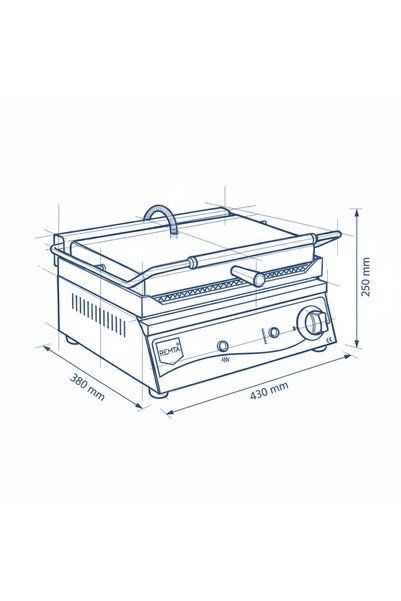 Remta 16 Dilim Döküm Tost Makinası Elektrikli - R76