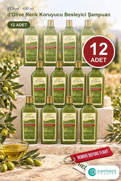 Dalan d'Olive Zeytinyağlı Renk Koruyucu Besleyici Şampuan 400 ml x 12 Adet