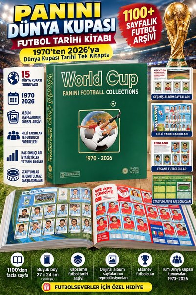 TOYFEST Panini World Cup 1970-2026 Football History Book 1100+ Pages World Cu...