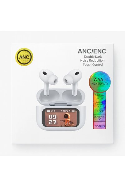 yollayenilensin A9 Pro ANC Bluetooth Kulaklık – LED Ekranlı, Gürültü Engel, 2...