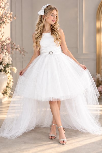 ABİYEKİDS Düş Model Kuyruklu Çocuk Abiye Elbise 7/14 Yaş arası ABY233