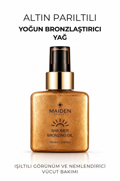 Maiden Beauty Golden Glow Intensive Bronzing Oil, Radiant Look and Moisturizing Body Care 100 ml
