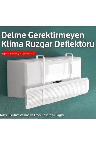 ACETECH Ayarlanabilir Mikro Delikli Split Klima Rüzgar Siperliği (Rüzgar Kesici Hava Kalkanı)