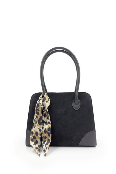 Rosso Collina Suede Shoulder Bag – Zippered, Lined, Stylish Everyday Model + ...