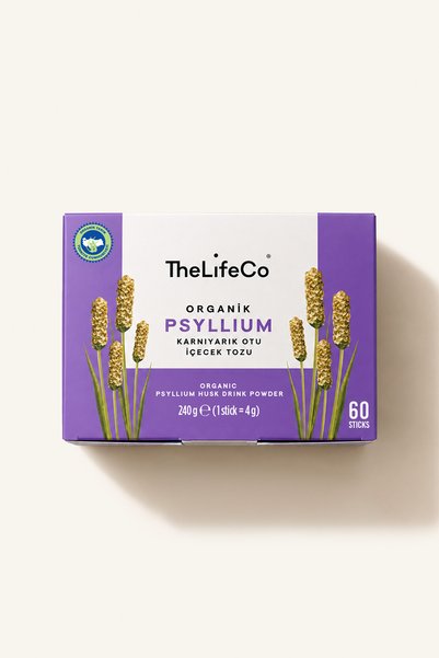 TheLifeCo Organik Psyllium Karnıyarık Otu Tozu 240 G 4 G X 60'LI