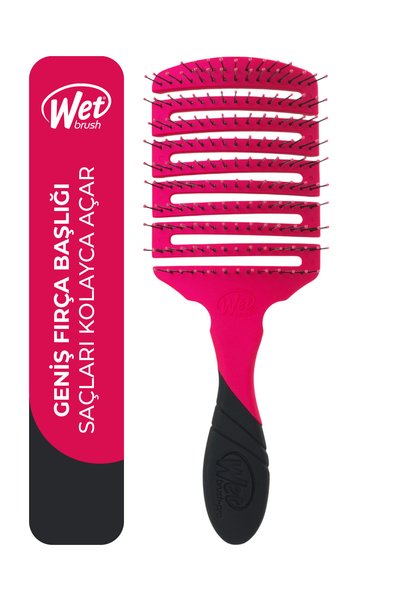 Wet Brush Pro Flex Dry Paddle Detangler Detangling Wide Hair Brush Pink