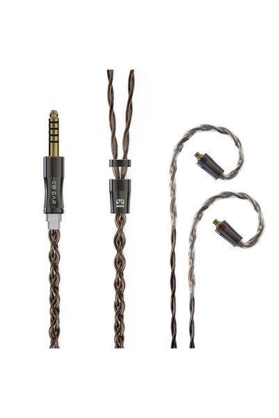 Choice MMCX 4.4mm KBEAR Hazy 6N Graphene+Copper-Silver Alloy Mixedly Braided ...