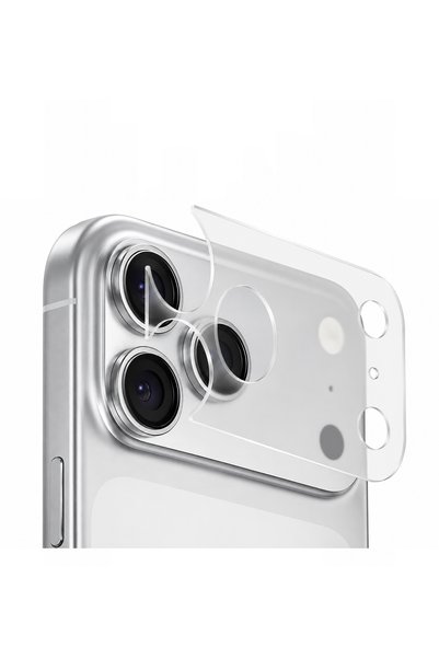 BLUEO iPhone 18 Pro Uyumlu Görünmez Darbe Emici Lens Modülü Koruma Filmi