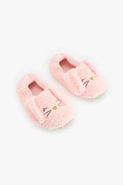 Penti Açık Pembe Sleepy Bunny Tavşan Desenli Patik