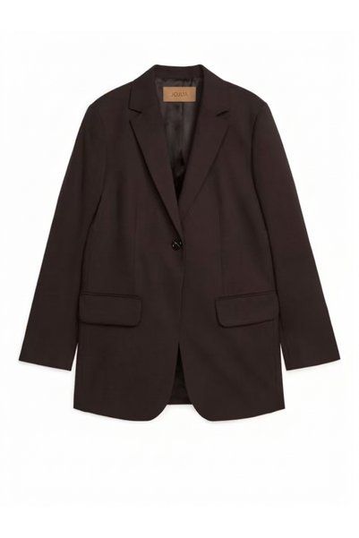 Jojua Kadın Oversize Blazer Ceket Acı Kahve