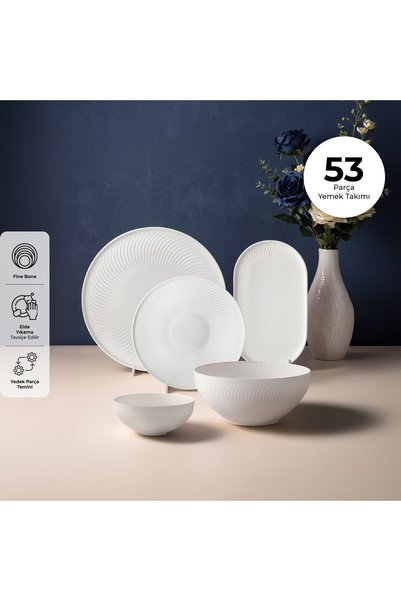 Emsan Safir 53 Parça 12 Kişilik Yemek Takımı