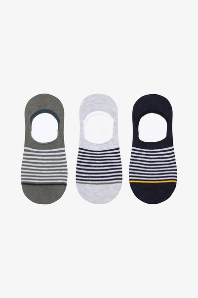 Penti Men's Multiple Stripe Multicolor 3-Piece Suba Socks