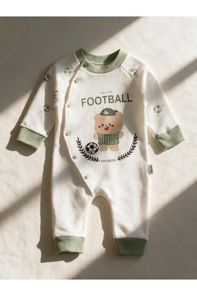mandalinsbaby بدلة أطفال للأولاد مطبوعة بتصميم كرة القدم