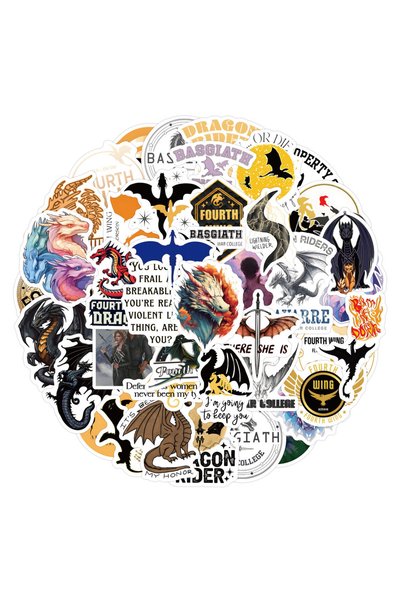 Choice1 C-60PCS 60/120PCS Fourth Wing Graffiti Stickers Graffiti Stickers for...