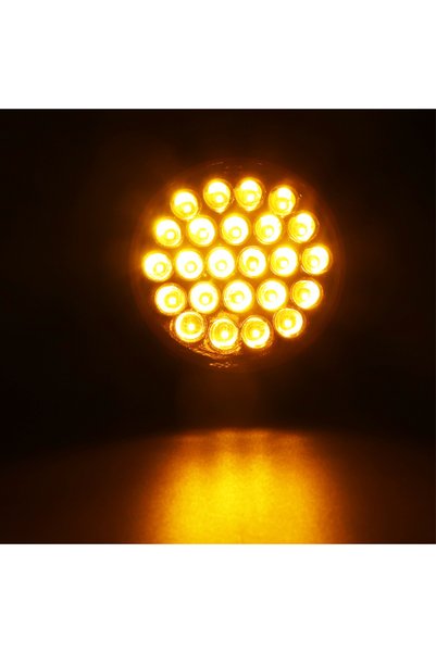 choice2 Yellow 24V Car Truck Trailer Round Rear Tail Lights Turn Singal Light...