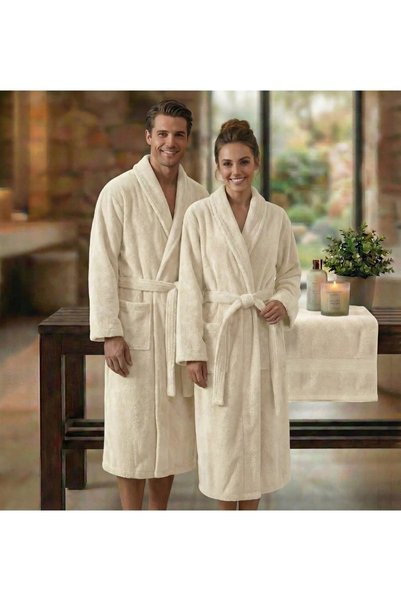 Ralex Halat de baie și SPA Hotel cu guler Kimono Velur 100% Bumbac, unisex, 4...