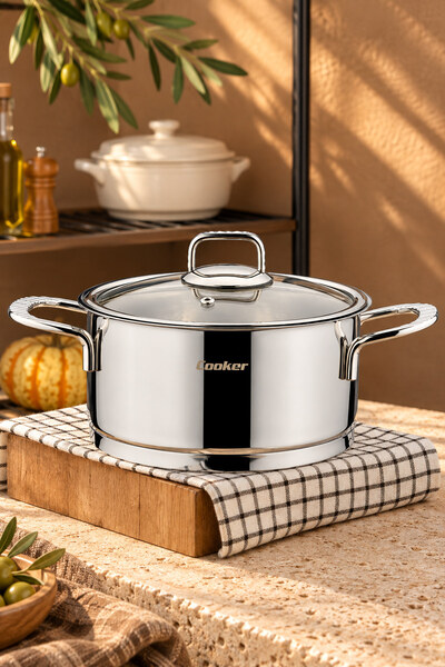 Cooker 16 Cm Bomonti Paslanmaz Çelik 2 Litre Derin Tencere