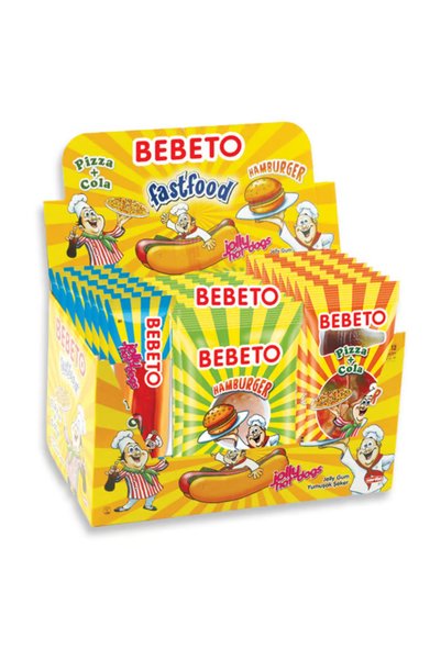 BEBETO Fast Food 36 Adet (PİZZA&COLA,HAMBURGER,HOTDOG)
