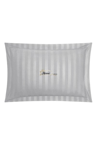 HomePuls Față de pernă Damasc Bumbac 100% dungă 1 cm, 50 x 70 cm și tiv cu bo...